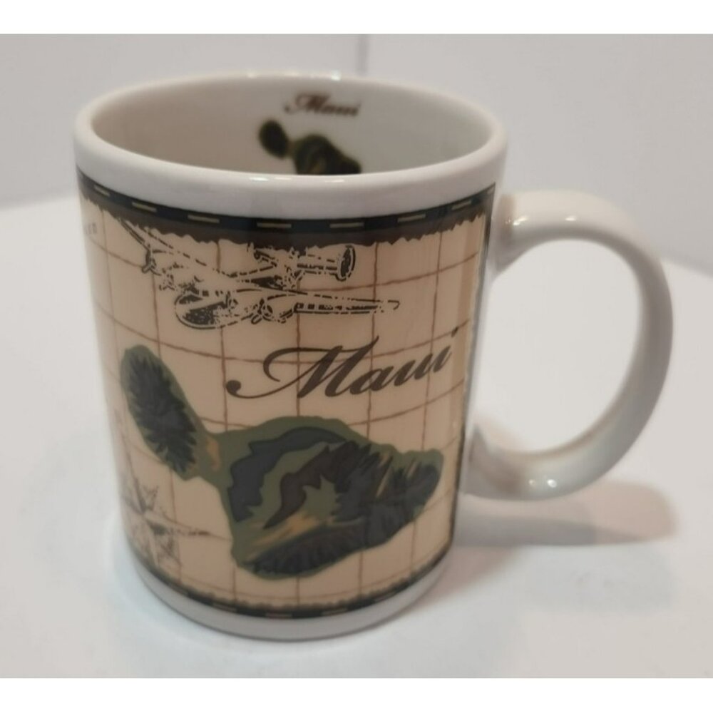 The Islander Group Hawaiian Islands Maui Map Coffee/Tea Mug/Cup